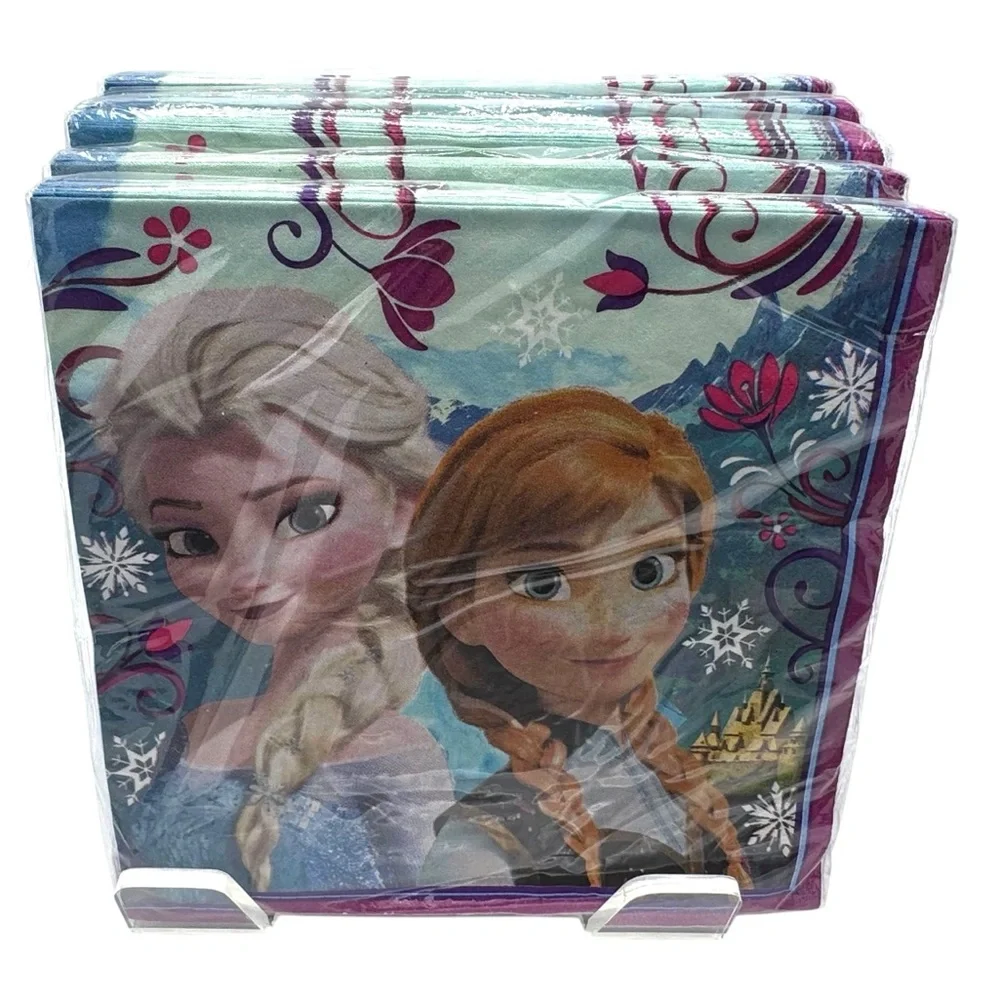 5 Packs of 8 Frozen Themed Luncheon Party Napkins = 40 total count of napkins